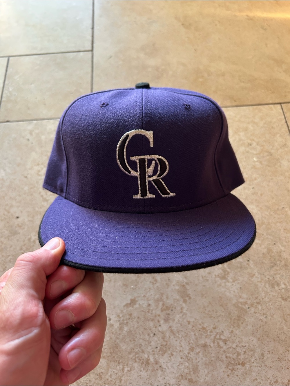 Men’s Colorado Rockies New Era 59FIFTY Authentic Collection hat size 7 1/2.